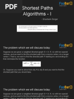 Shortest Paths Algorithms - I