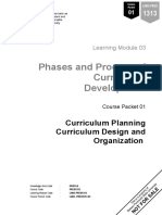 Phases and Process of Curriculum Development