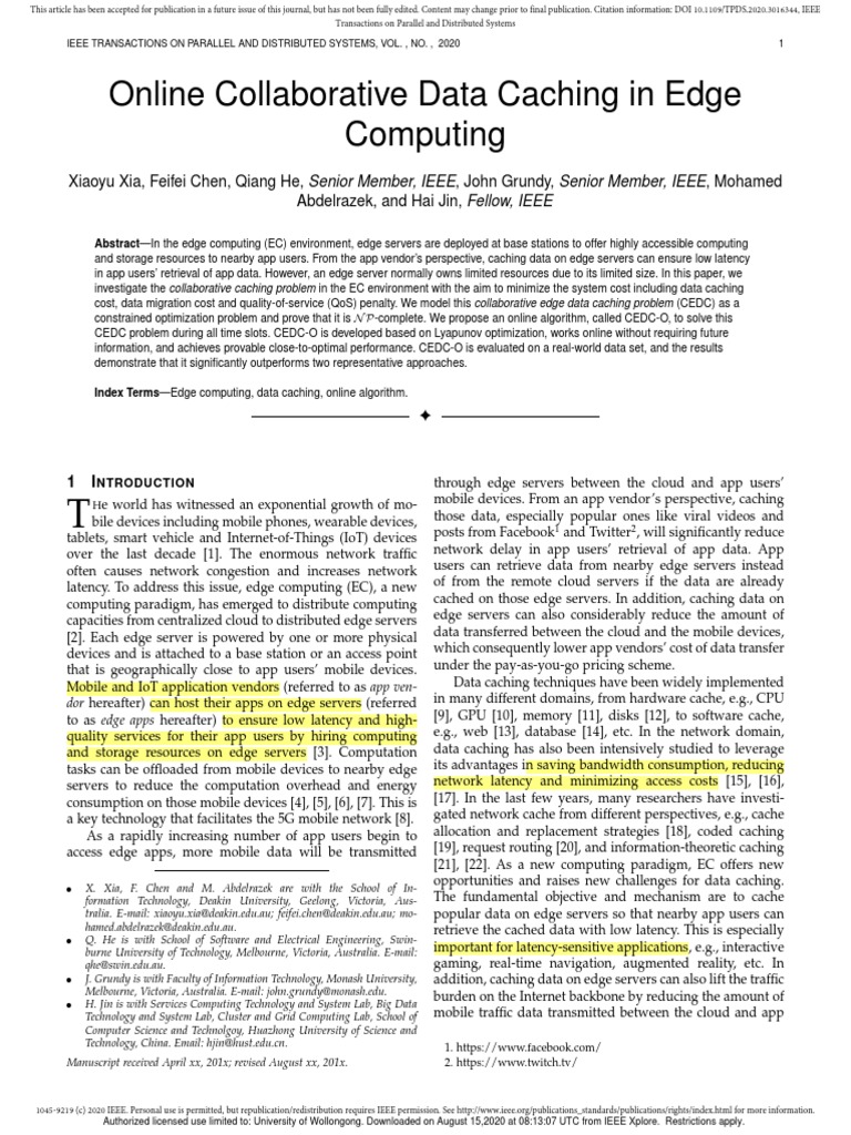 Research Paper 1 | PDF | Cache (Computing) | Mobile App