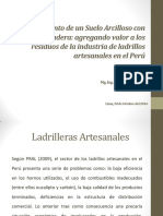 Mejoramiento de Un Suelo Arcilloso Con Ceniza de Madera - Agregando Valor A Los Residuos de La Industria de Ladrillos Artesanales en El Perú