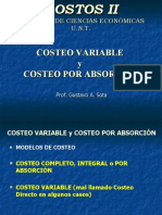 Costeo Variable y Costeo Por Absorci N