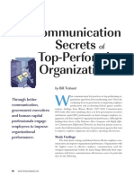 Six Communication Secrets of Top Orgs