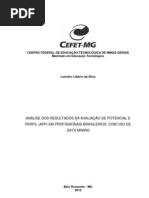 ANÁLISE DOS RESULTADOS DA AVALIAÇÃO DE POTENCIAL E PERFIL (APP) EM PROFISSIONAIS BRASILEIROS, COM USO DE DATA MINING