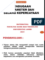 (P10) Pendugaan Parameter Dan Selang Kepercayaan1