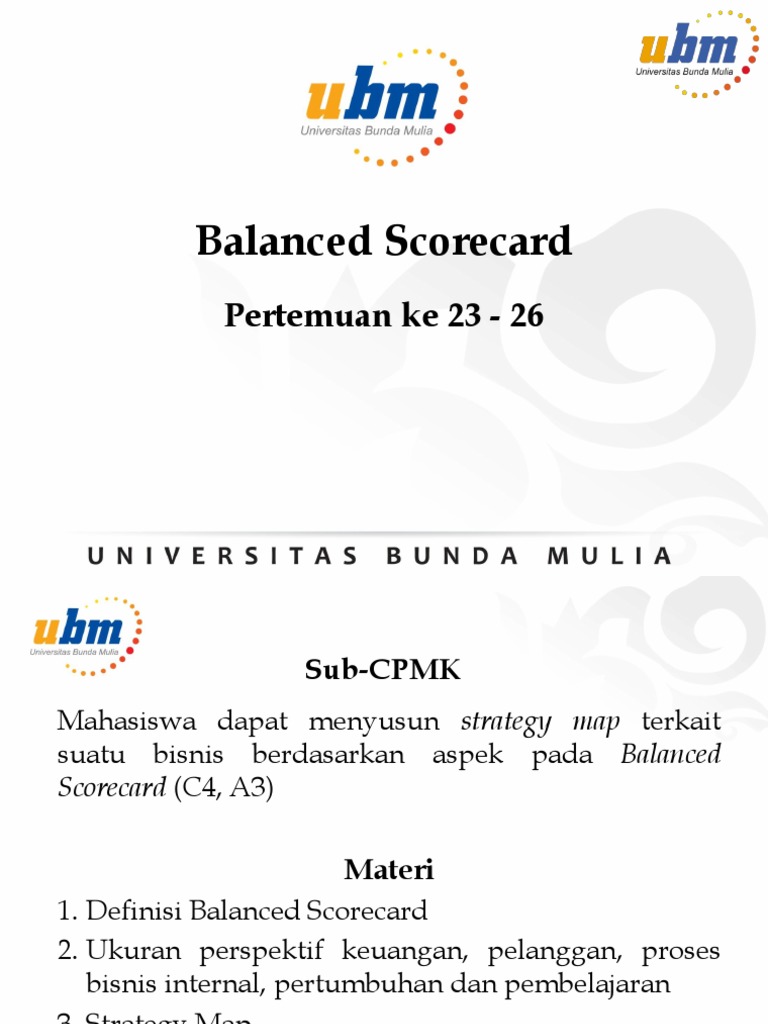 Balanced Scorecard | PDF