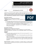 Advertisement No. 24/2021: Phenotypic Characterization of Ruminant B Cells From Precursors To Effector Cells: Phase I