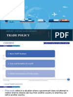Trade Policy: Import - Export Management