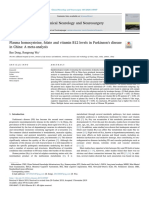 Plasma Homocysteine, Folate and Vitamin B12 Levels in Parkinsons Disease in China - A Meta Analysis