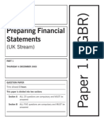 Preparing Financial Statements: (UK Stream)