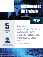 CIAT Panorama de los Gastos Tributarios en América Latina- principales estadísticas de la Base de Datos del CIAT