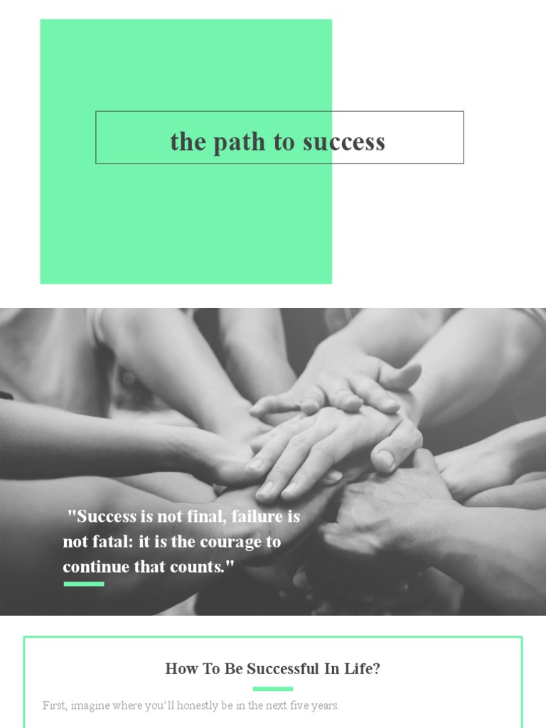 The Path To Success | PDF