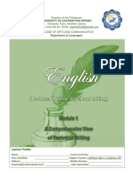 UEP Technical Writing Module 1 Overview