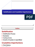 Solidification and Crystalline Imperfections