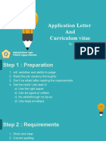 Application Letter and Curriculum Vitae: By: Nur Hilalliyah, S.TR - Kes