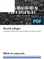 PROBASBILIDAD Y ESTADÍSTICA 1er Parcial