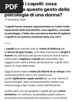 Tagliarsi i capelli: cosa dice della nostra psicologia?