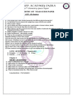 1st Year Chemistry Guess