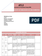 AFLS - Habilidades Vida Doméstica