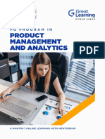 PG Program Product Management Analytics