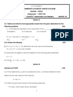 Mathematics Assignment 2021-22