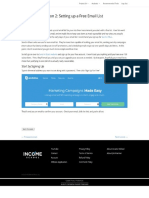 02-Email Basics Lesson 2 - Setting up a Free Email List