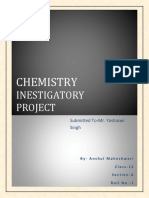 Chemistry: Inestigatory Project
