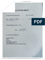 Ssa Office of International Affairs Fax Cover Sheet Ejneal