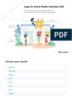 Trending Hashtags For Social Media Calendar 2021