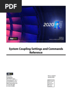 System Coupling Settings and Commands Reference