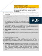 Relatório sobre acidentes de trabalho em hospital