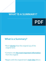 What Is A Summary