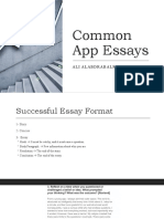 Common App Essays