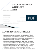 A Case of Acute Ischemic Stroke With Left Hemiparesis