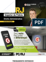Treinamento Intensivo PC RJ - Inspetor de Polícia - Direito Administrativo Prof. Gustavo Brigido. 12.10