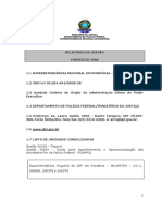 Relatório de Gestão DPF RO 2006