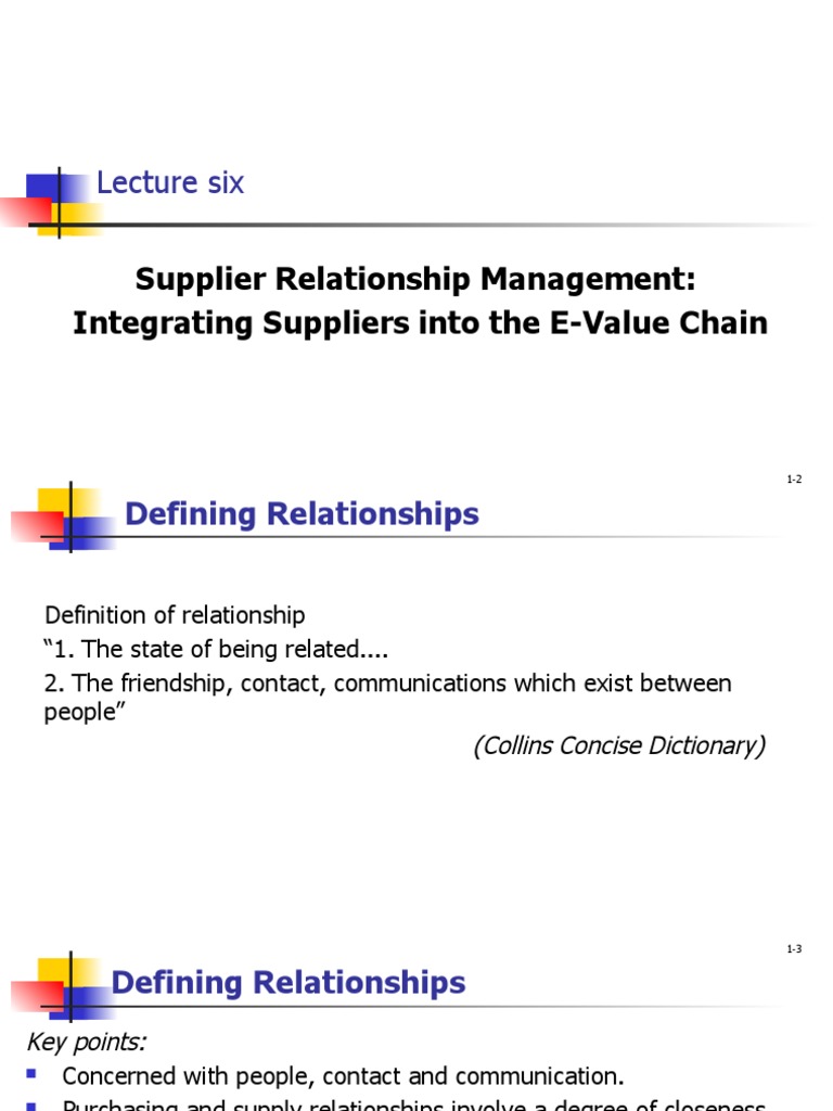 006 Supplier Relationship Management | PDF | Procurement | Supply Chain ...