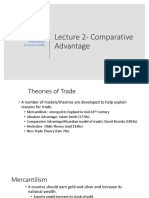 Lecture 2-Comparative Advantage: Reading: Chapter 3, International Economics-KOM