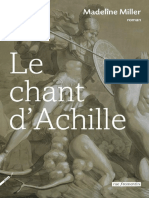 Le Chant DAchille by Madeline Miller