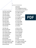 1° ... Clase 4° Periodo Negative Form Daily Routine