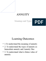 Annuity: Meanings and Types