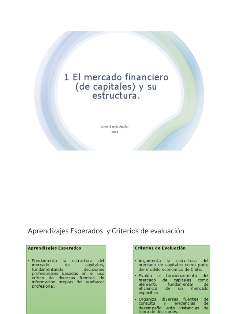 Estructura del Mercado de Capitales | PDF | Mercado (economía ...