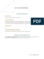 Ccconline Course Syllabus: Ourse Nformation