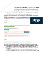 Instructions For Admission Test Using Mettl Secure Browser - 2021