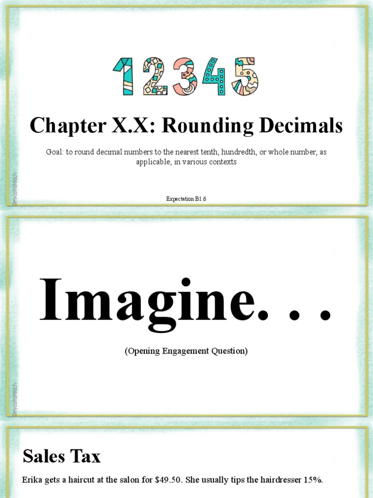 Rounding Decimals | PDF | Rounding | Arithmetic