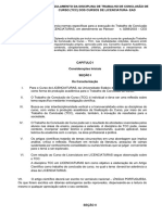 Regulamento Da Disciplina de Trabalho de Conclusão de Curso (TCC) Dos Cursos de Licenciatura-Ead