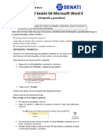 Actividad Sesión 04 Microsoft Word II (Ortografia y Gramática)