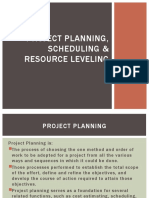 Project Planning, Scheduling & Resource Leveling