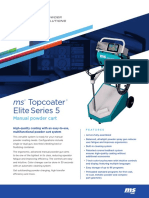 Topcoater Elite Series 5: Manual Powder Cart