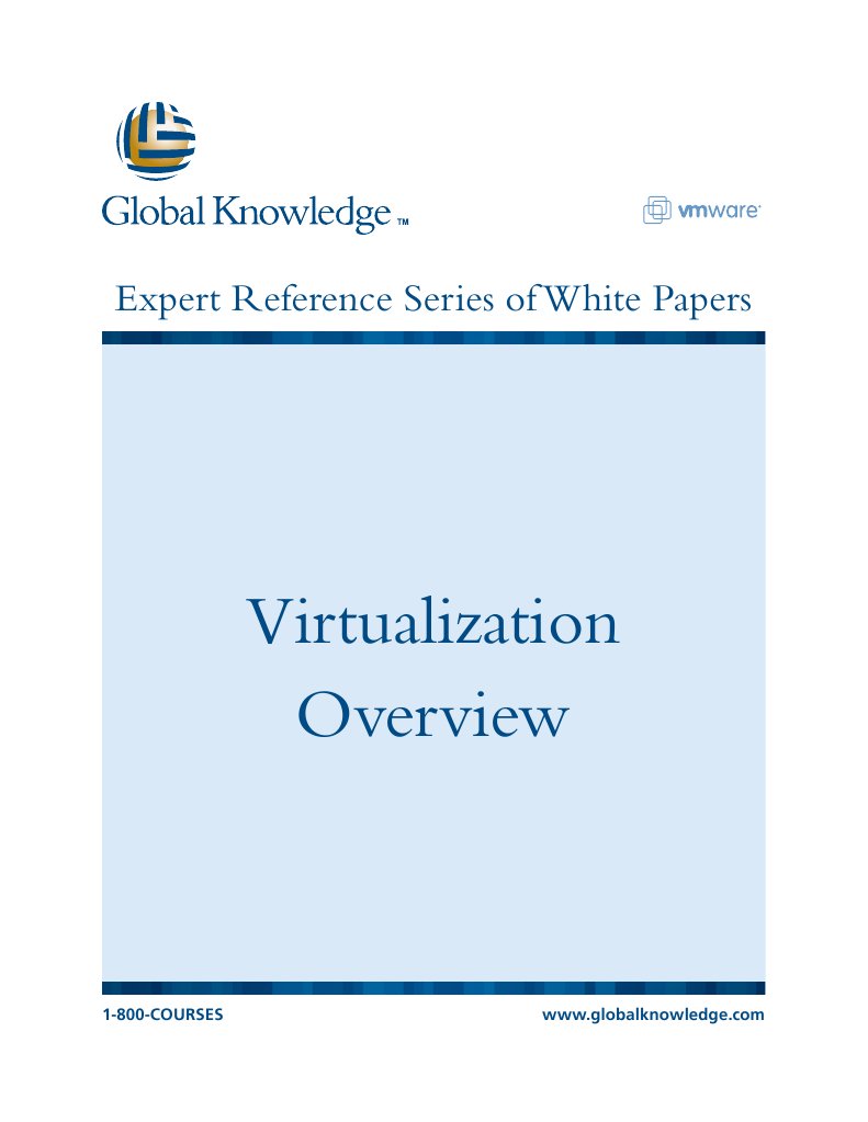 Virtualization Overview White Paper | PDF
