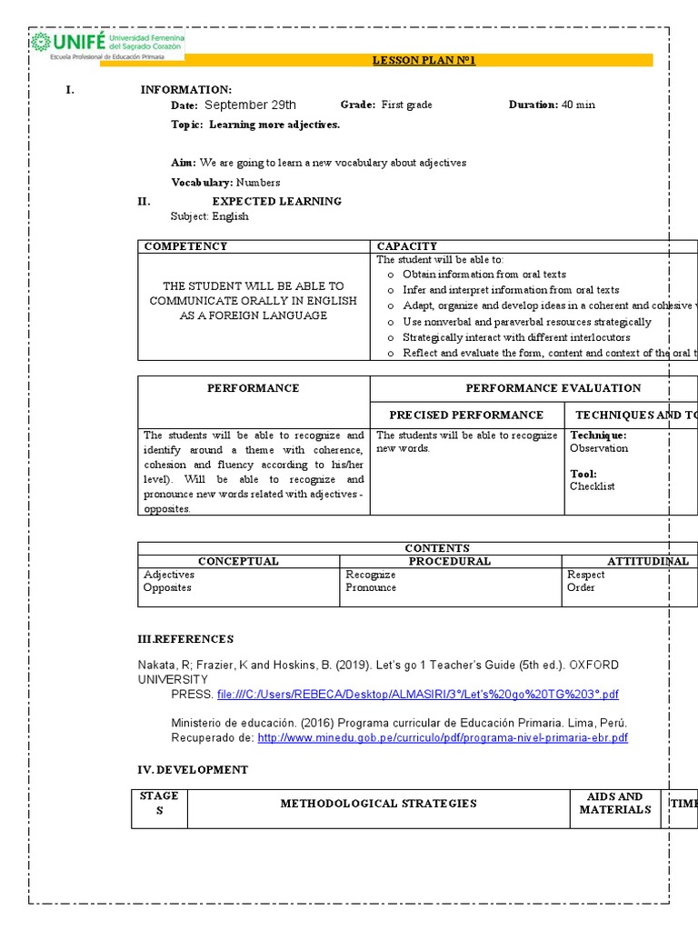 Lesson Plan 7 - Unit 6 | PDF | Lesson Plan | Human Communication